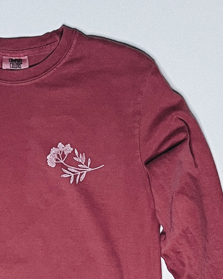 Elderberry Jasper Red Unisex Long Sleeve T-shirt