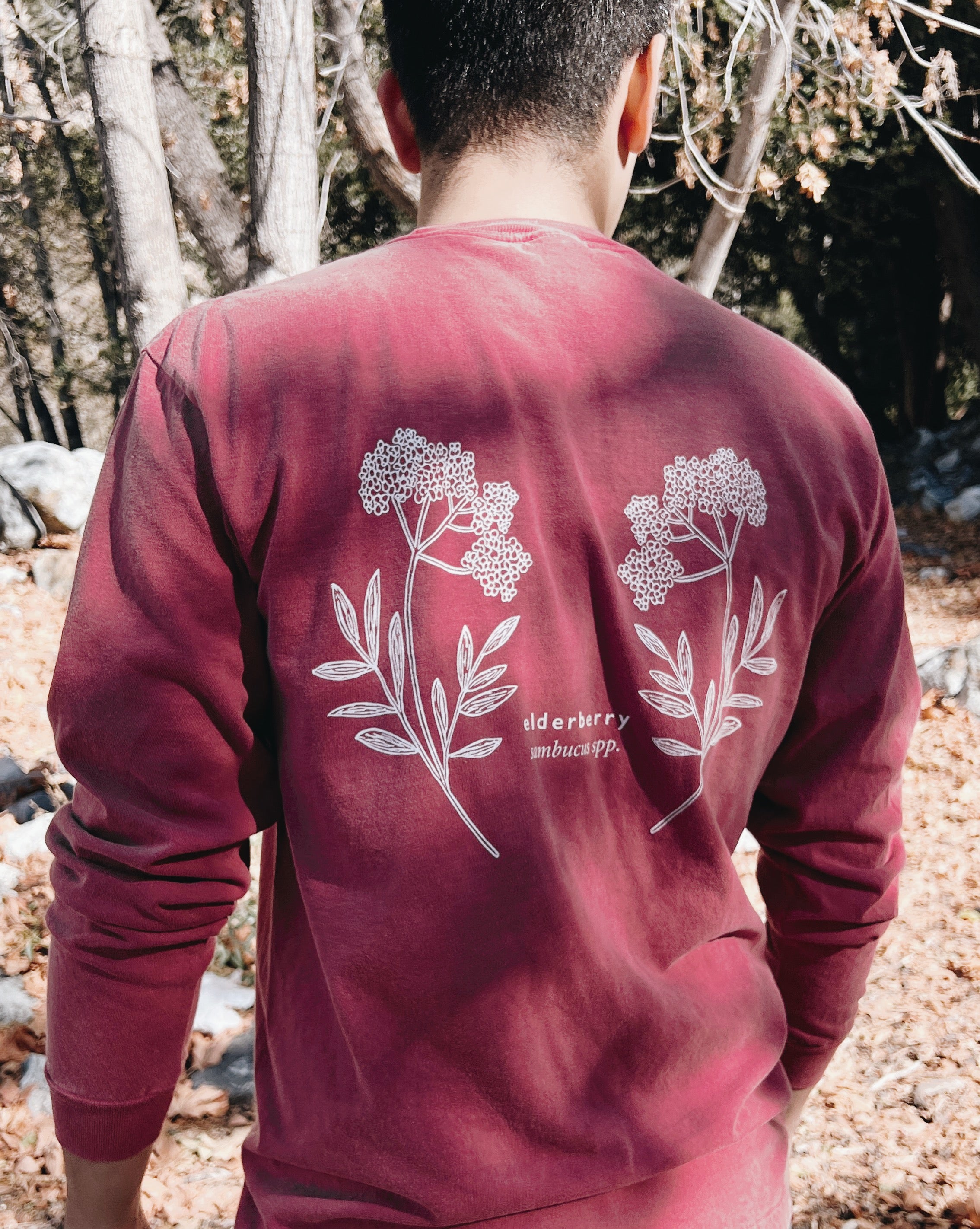 Elderberry Jasper Red Unisex Long Sleeve T-shirt