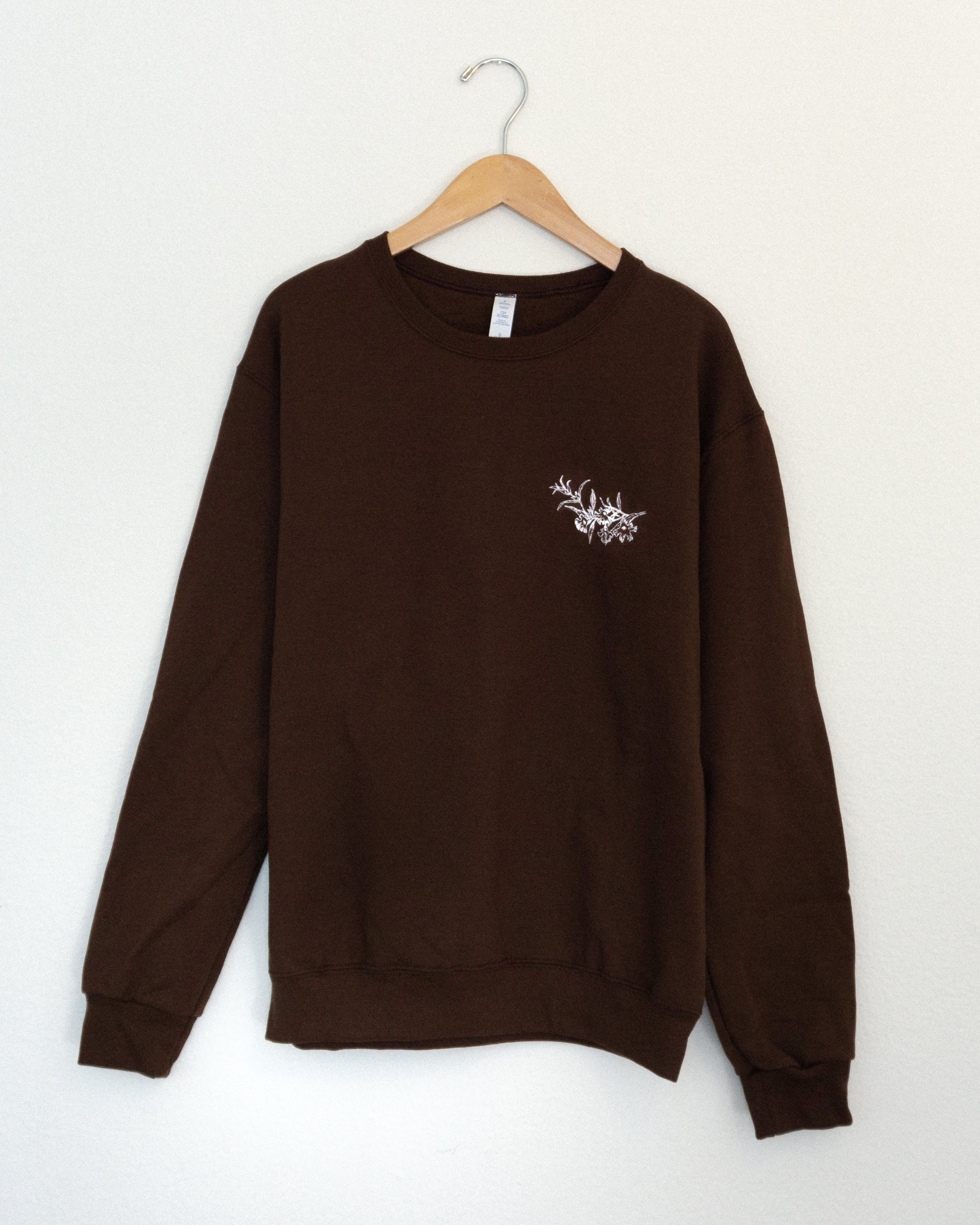 sticky monkeyflower crewneck sweater terra