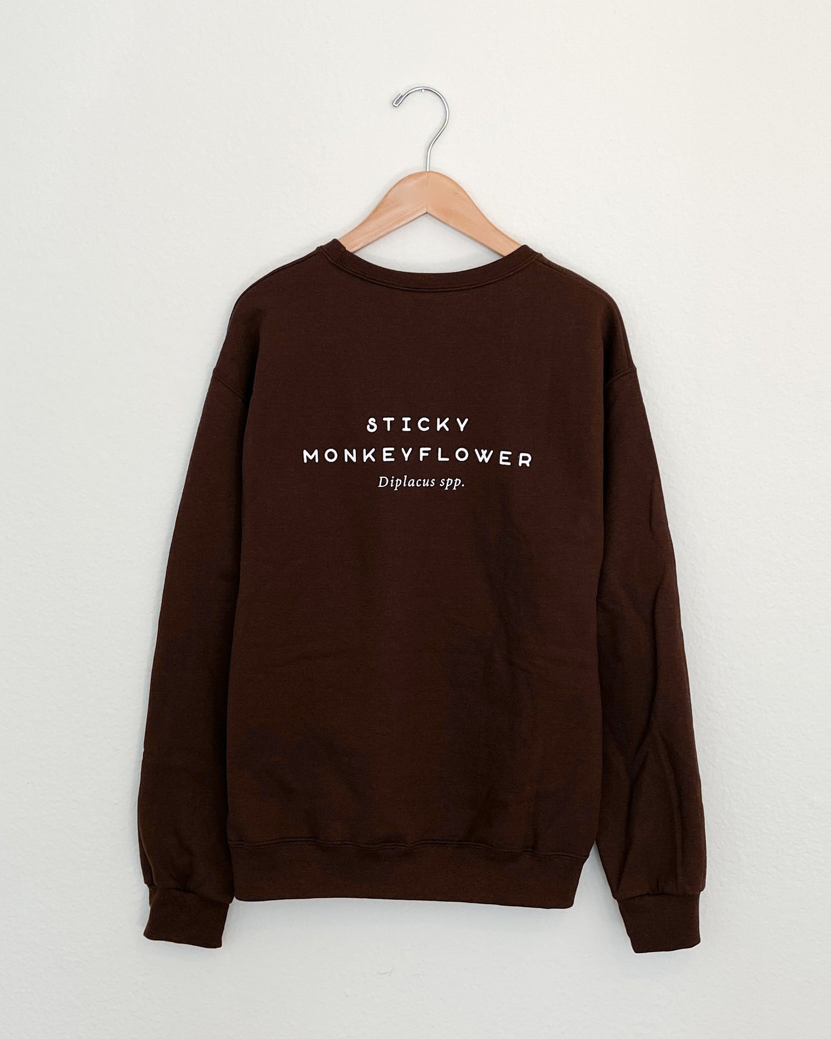 sticky monkeyflower crewneck sweater terra