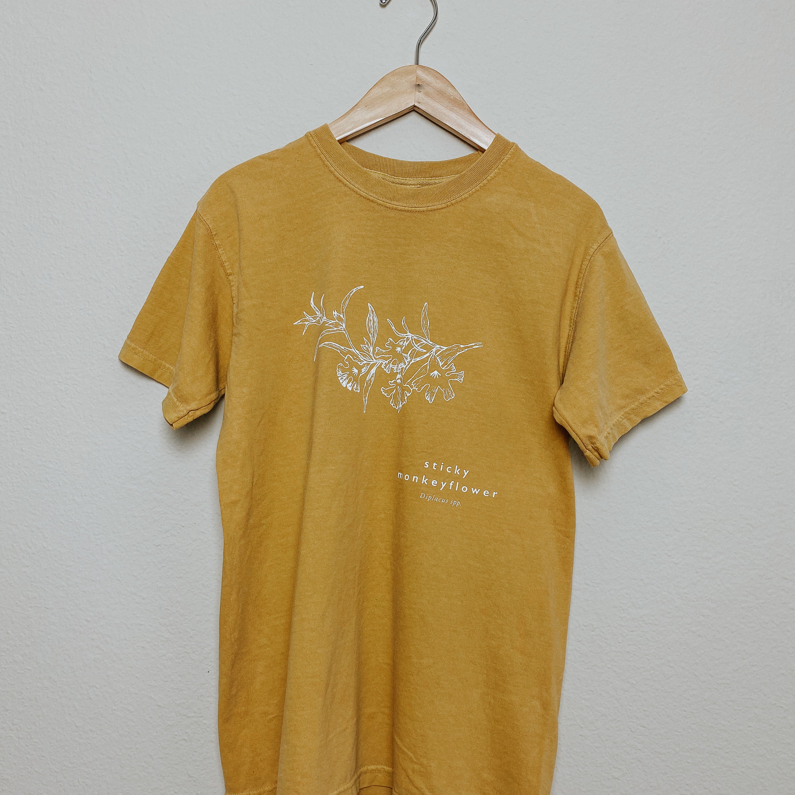 sticky monkeyflower unisex t-shirt pollen