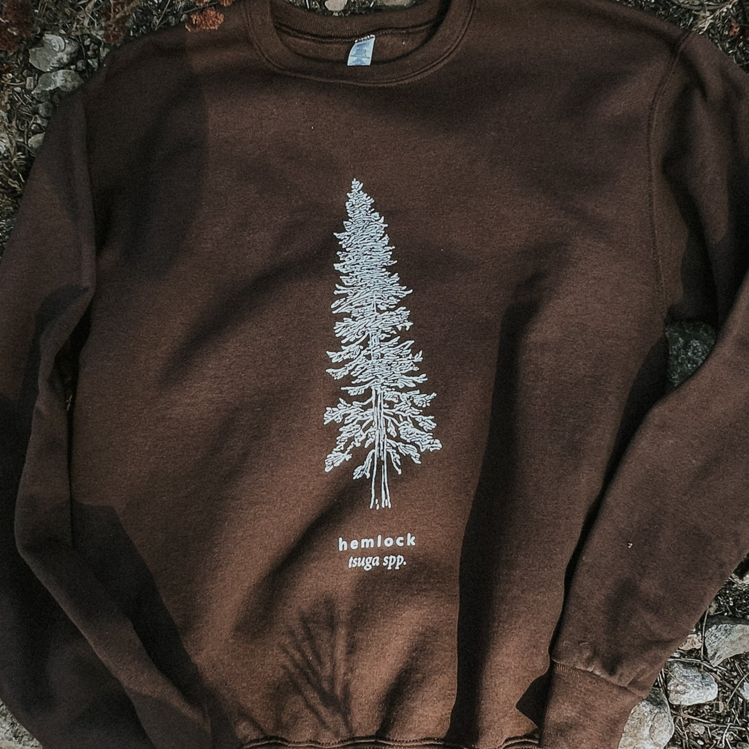 Hemlock Crewneck Sweater in Unisex Oakwood Brown