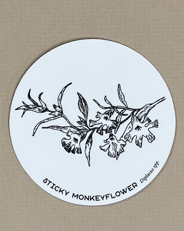 sticky monkeyflower sticker